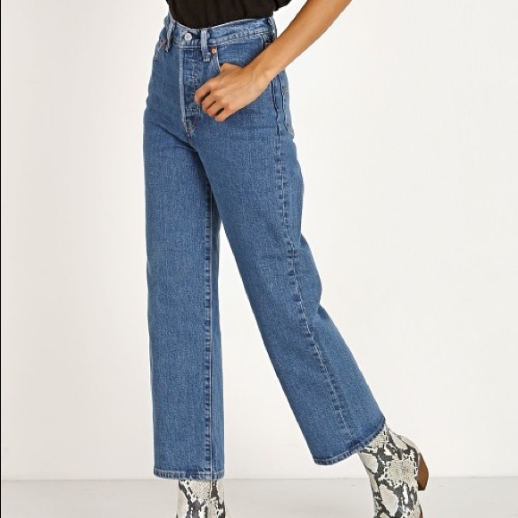 Levi’s Ribcage Straight Ankle Jeans Georgie - Picture 3 of 8